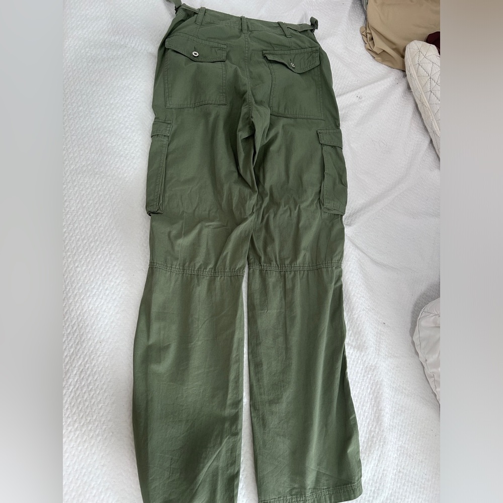 Bershka Adjustable Straight Fit Cargo Pants
